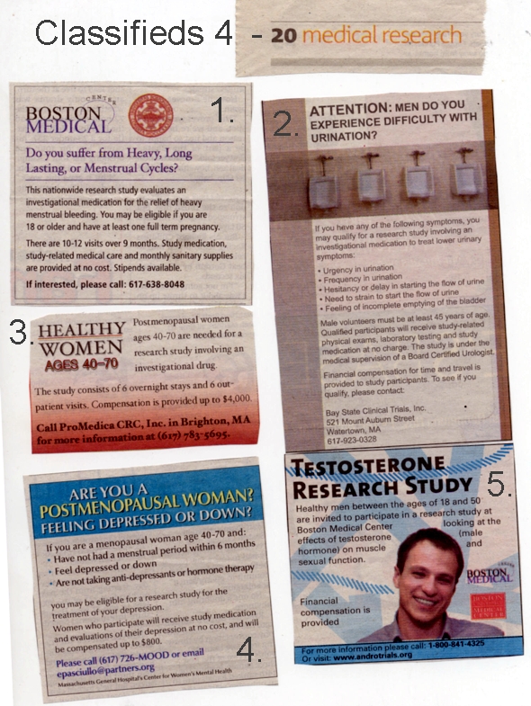 Classifieds - Medical Research 4