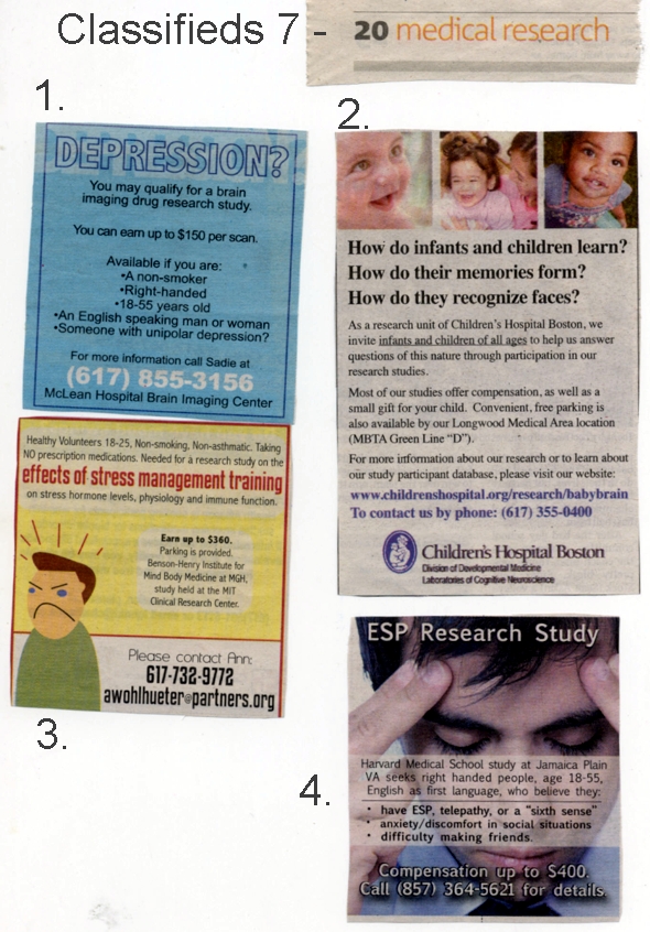 Classifieds - Medical Research 7