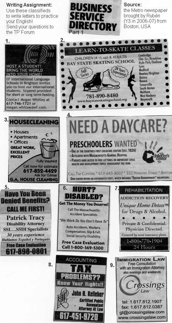 Classifieds - Services 1